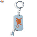 Aangepaste metalen dog tag sleutelhanger