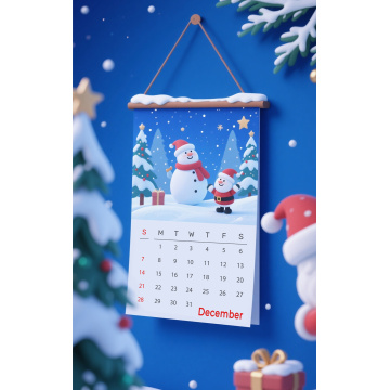 Calendario de adviento navideño personalizado
