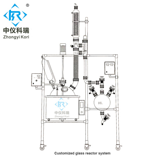 Customized glass reactor heating mantle