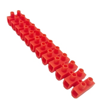 High-Quality iGERCN Red Plastic Wire Connector with 30A Capacity, 12-Way U-Style Terminal Block for Low Voltage Equipment