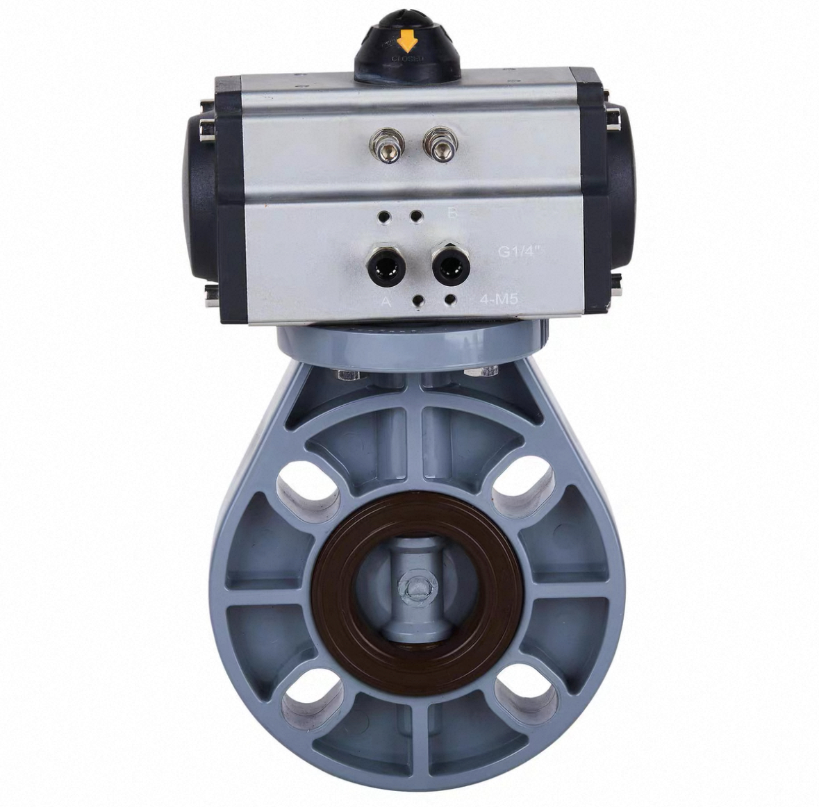 Pneumatic-Actuated-CPVC-Butterfly-Valve