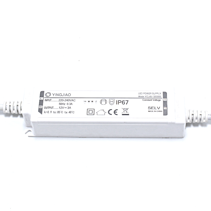 IP67 Plastic Waterproof 40W 700mA LED Power Supply