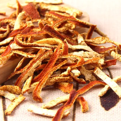 Chinese Herb Dried Tangerine Peel Sliced Chen Pi Orange Peel Tea