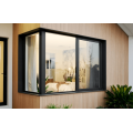 Custom large aluminum fixed tempered laminated glass window