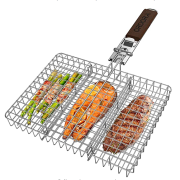 Non-Stick BBQ Clamp for Fish Grilling - Camping Tool