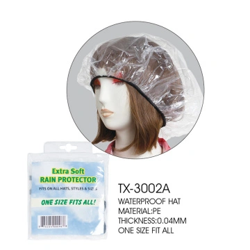 plastic rain hats
