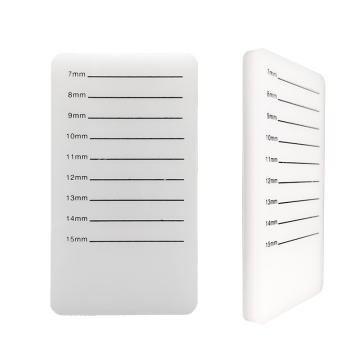 Iridescent White Butterfly Palette: Durable Makeup Tile Acrylic Holder for Eyelashes