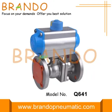 DN25 Flange Type Ball Valve With Pneumatic Actuator