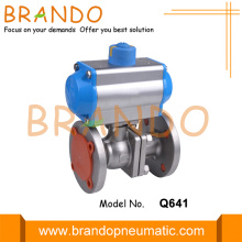 DN25 Flange Type Ball Valve With Pneumatic Actuator