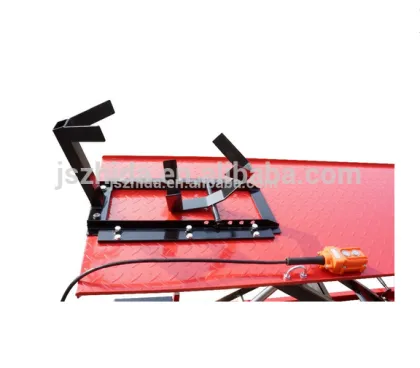 Electrical motorcycle lift with Same level as ground