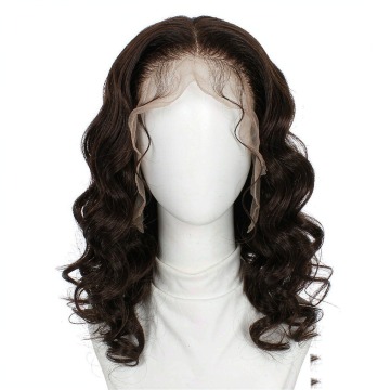 #4 Chocolate Brown Body Wave 13x4 Lace Front Wig 100% Human Hair