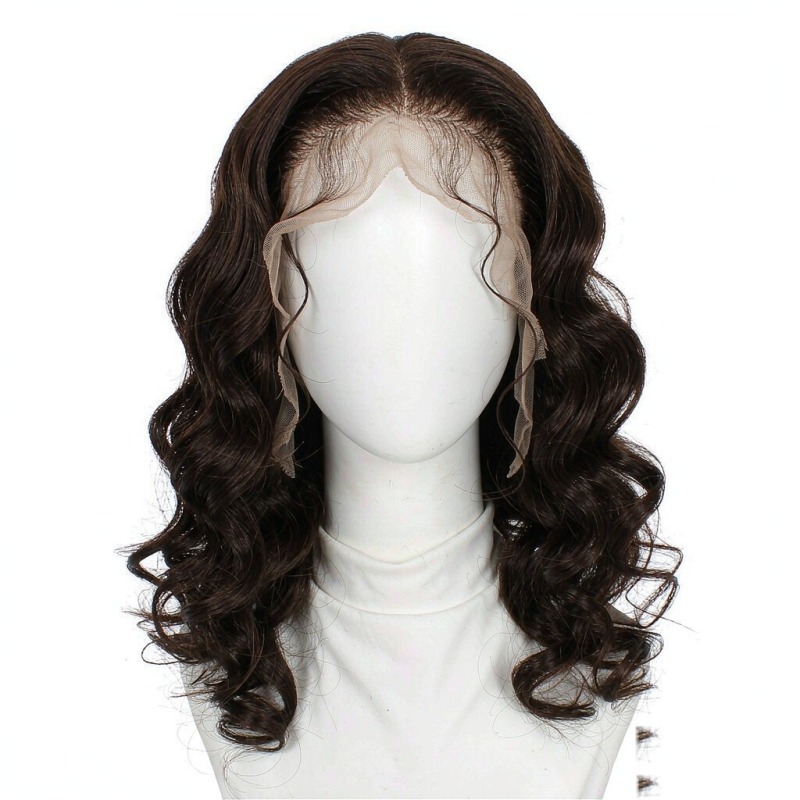 #4 Chocolate Brown Body Wave 13x4 Lace Front Wig 100% Human Hair