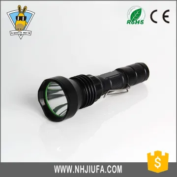 JF T6 small flashlight waterproof torch with metal pocket clip