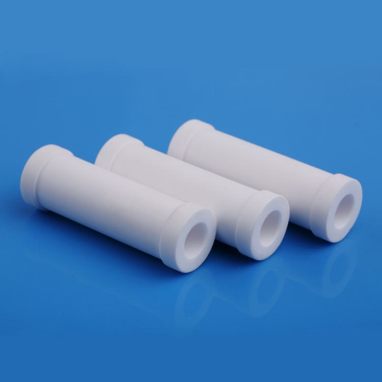 Flanged 96 Al2o3 Alumina Ceramic Tube