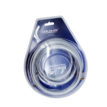 Bathroom Non-toxic Transparent Silver Thread PVC Shower Hose 150cm-200cm