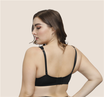 In-stock plus size scallop lace underwire bra