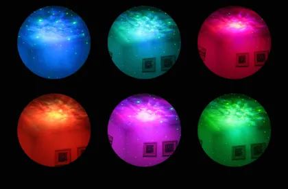 Rabbit Moon Night Light: Star Projection Lamp
