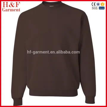Custom fabric 50 polyester 50cotton crewneck mens sweatshirts