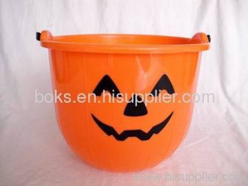 ハロウィーンのプラスチックのバケツ ハンドル