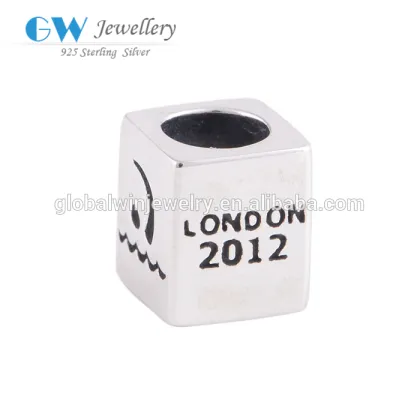 925 Silver Jewelry London Olympics Bead Sports Bracelet Charm
