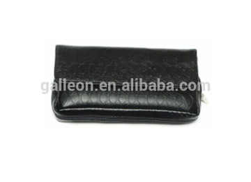 Black pu leather Smoking Pipe bag for 2 pipes