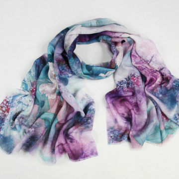 warm fashion pure 100% wool scarf shawl