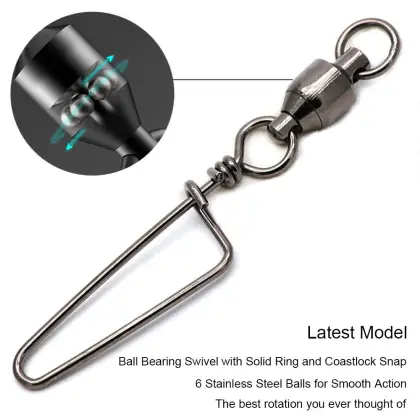 Copper Barrel Bulk Fishing Swivels Ball Bearing XUHANG SW001