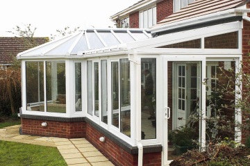 Aluminium DIY Green House P Shaped Conservatory