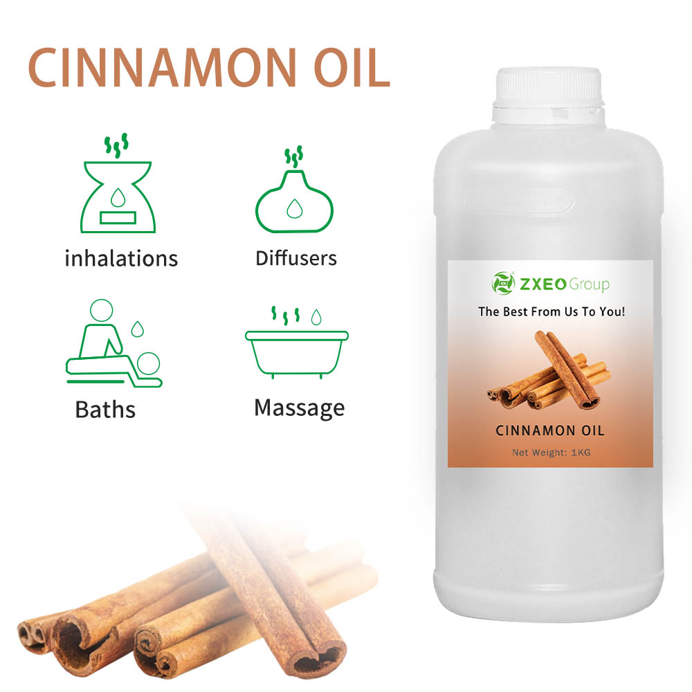 Extracto de aceite esencial de corteza de hoja de canela pura natural