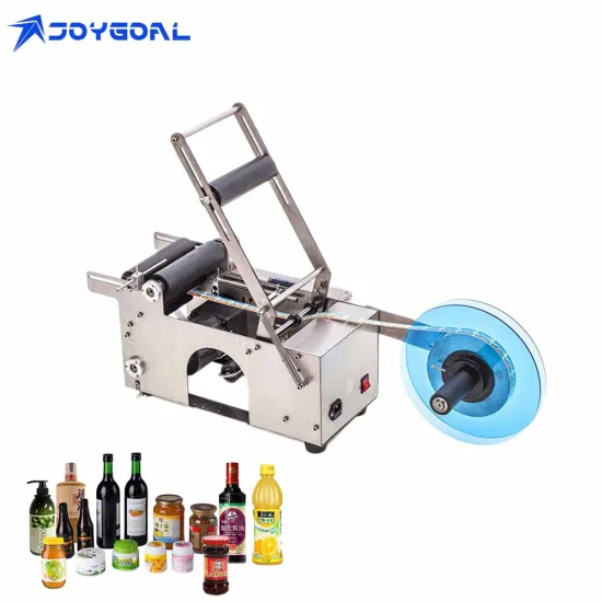 Electric Sticker Glass Ampoule Vial Plastic Round Bottle Labeling Machine