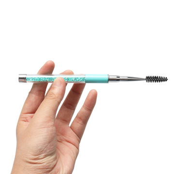 Wholesale Clear Rhinestone Tube Mascara Brushes, Mink Eyelash Spoolies, and Private Label Brush Cleaners