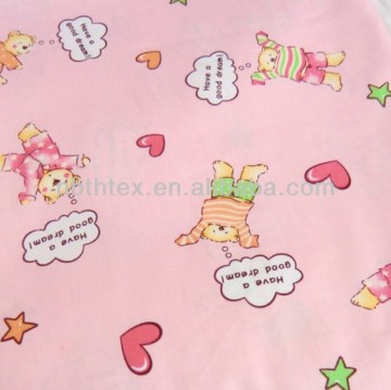 100% cotton different printing baby bedding fabric china