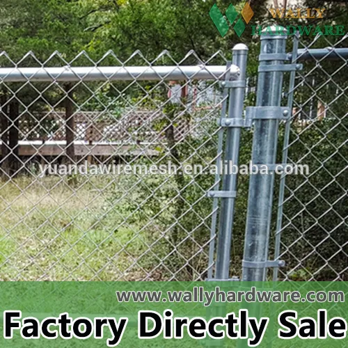 Galvanized Steel Walk-Through Chain Link Wire Mesh Fence Gate with all fence fittings