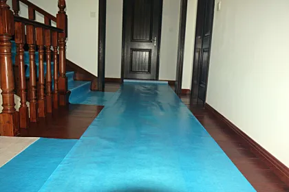 Protective Breathable Floor Mat To Protect Wood Floors