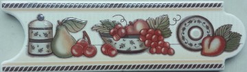 plating effect shiny surface crystal listello border