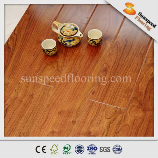 12mm russian oak beam Laminate Flooring pressed v groove