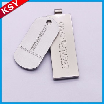 Best Selling Specializing In The Production Leather Bifold Wallet Engraved Tag New Design Metal Logo For Handbag