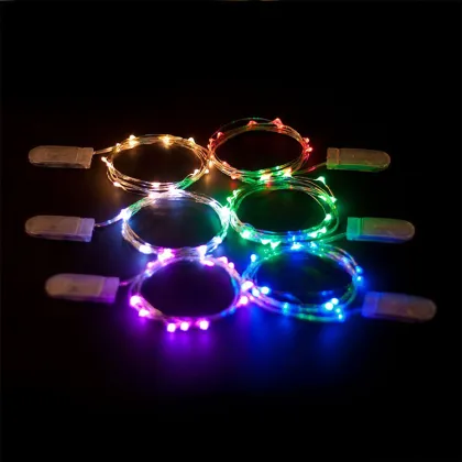 Warm White Colored LED Indoor Outdoor String Lights