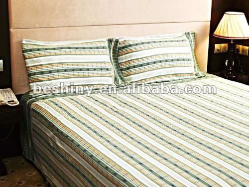 fabric bed sheet set wiht quit duvet cover and cuhion cover 77766-2