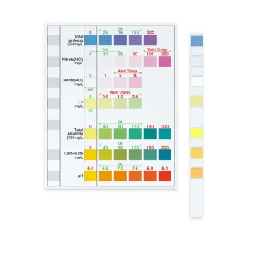 7 in1 aquarium fish tank water test strip