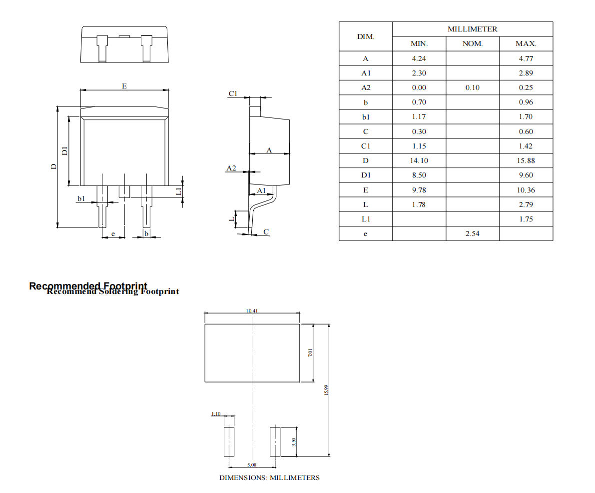 YZPST-RD100N26C Package