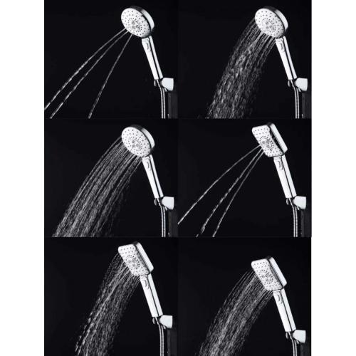 water saver waterfall chrome abs bathroom top plastic shower head