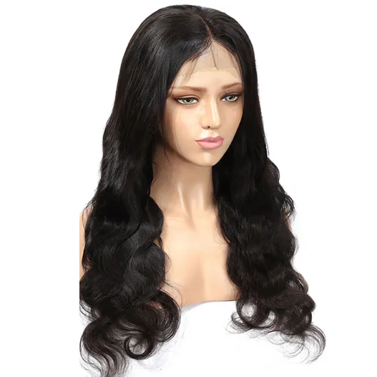 Hot Selling Unprocessed Mink Brazilian Cuticle Aligned  Pre Plucked Human Hair Lace Closure Wig 4X4 Lace Closure Body Wave Wigs