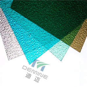 Colored Polycarbonate Rain Drop Embossed Sheet