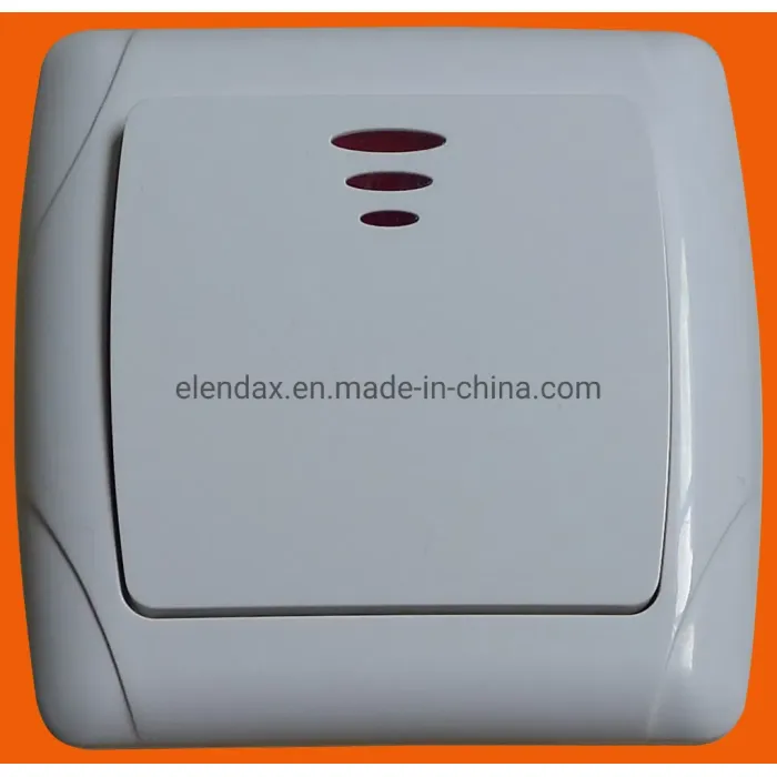 Sakelar Dinding 10A Eropa dengan Lampu Indikasi (F3101)