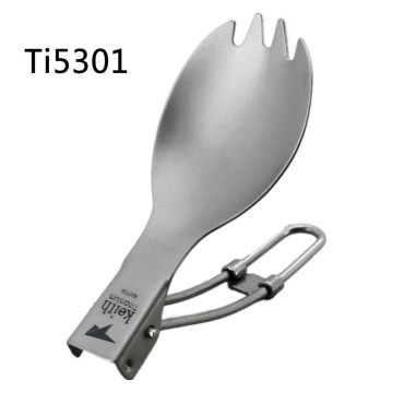 Titanium Folding Multi-function Camping Fork