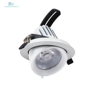 7W DALI White COB LED Gimbal Downlight for Hotels