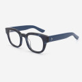 Round Thick Acetate Unisex Optical Frames 23A3200