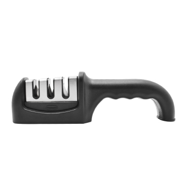 Hand-Held 3 Stage Knife Sharpener: Fast Sharpening Stone with Tungsten Steel Alloy and Diamond