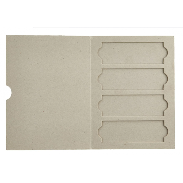 4 Place Paper Microscope Slide Box